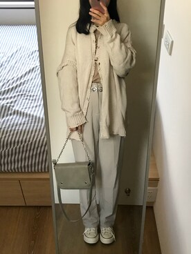 Suzuさん（レディース・160cm）の冬コーディネート