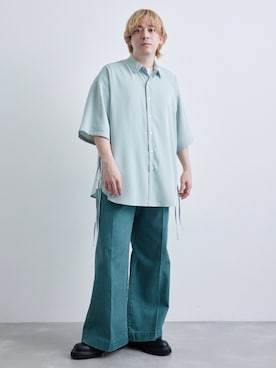 「JUNRED（ジュンレッド）のアイテム（ブーツ）」を使った、EIJIさん（メンズ・173cm）の春コーディネート
