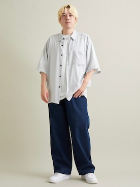 「真夏のアクティブスタイル」｜「アイテム（スニーカー）」を使った、EIJIさん（メンズ・173cm）の夏コーディネート