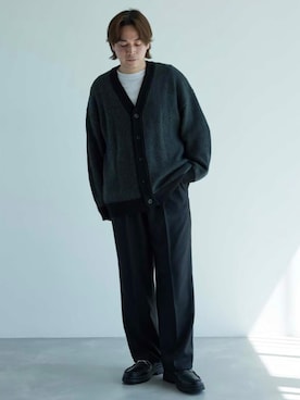 「JUNRED（ジュンレッド）のアイテム（ローファー）」を使った、EIJIさん（メンズ・173cm）の秋コーディネート