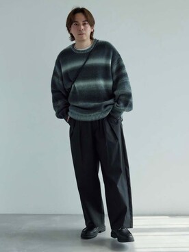 「JUNRED（ジュンレッド）のアイテム（シューズ）」を使った、EIJIさん（メンズ・173cm）の秋コーディネート