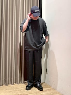 「JUNRED（ジュンレッド）のアイテム（シューズ）」を使った、EIJIさん（メンズ・173cm）の夏コーディネート