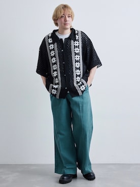 「JUNRED（ジュンレッド）のアイテム（ブーツ）」を使った、EIJIさん（メンズ・173cm）の春コーディネート