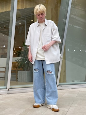 「デニムっていいよね」｜「アイテム（その他）」を使った、EIJIさん（メンズ・173cm）の夏コーディネート