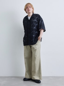 「JUNRED（ジュンレッド）のアイテム（シューズ）」を使った、EIJIさん（メンズ・173cm）の春コーディネート