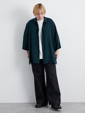 「JUNRED（ジュンレッド）のアイテム（ローファー）」を使った、EIJIさん（メンズ・173cm）の春コーディネート