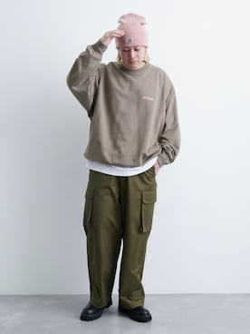 「JUNRED（ジュンレッド）のアイテム（シューズ）」を使った、EIJIさん（メンズ・173cm）の冬コーディネート
