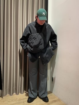 「JUNRED（ジュンレッド）のアイテム（ローファー）」を使った、EIJIさん（メンズ・173cm）の冬コーディネート