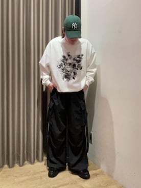 「JUNRED（ジュンレッド）のアイテム（ローファー）」を使った、EIJIさん（メンズ・173cm）の春コーディネート