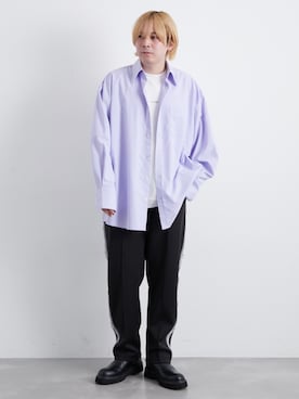 「JUNRED（ジュンレッド）のアイテム（シューズ）」を使った、EIJIさん（メンズ・173cm）の春コーディネート