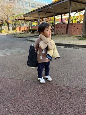 「GAP（ギャップ）のアイテム（パンツ）」を使った、mahaaa.ruさん（レディース・154cm）の冬コーディネート