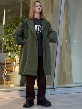 「M-65」｜「アイテム（その他）」を使った、カズヤさん（メンズ・170cm）の冬コーディネート