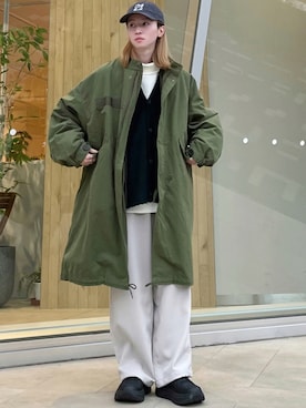 「M-65」｜「アイテム（その他）」を使った、カズヤさん（メンズ・170cm）の冬コーディネート