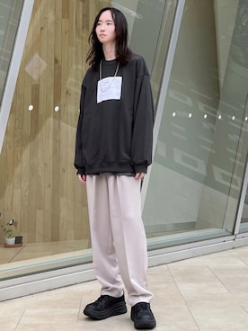 「JUNRED（ジュンレッド）のWチェーンネックレス（ネックレス、シルバー系）」を使った、カズヤさん（メンズ・170cm）の秋コーディネート