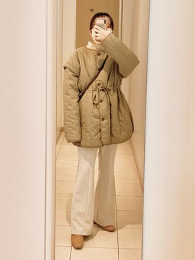 「cepo（セポ）のアイテム（その他アウター）」を使った、なんふぁんさん（レディース・148cm）の冬コーディネート