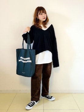 「クリスプ」｜「アイテム（福袋/福箱）」を使った、パン粉さん（レディース・151cm）の秋コーディネート