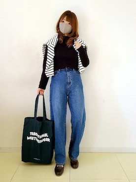 「CROSSPLUS ONLINE（クロスプラスオンライン）のアイテム」を使った、パン粉さん（レディース・151cm）の秋コーディネート