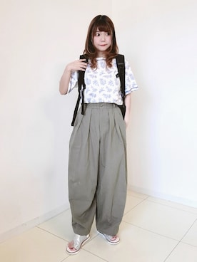 「sakishimatokyo」｜「アイテム（その他）」を使った、パン粉さん（レディース・151cm）の夏コーディネート