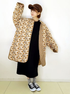 「アーバンリサーチ」｜「アイテム（ラッピングキット）」を使った、パン粉さん（レディース・151cm）の冬コーディネート