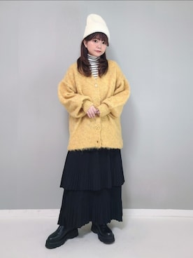 「タートルネック」｜「アイテム（福袋/福箱）」を使った、パン粉さん（レディース・151cm）の冬コーディネート