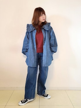 「アーバンリサーチ」｜「アイテム（福袋/福箱）」を使った、パン粉さん（レディース・151cm）の秋コーディネート