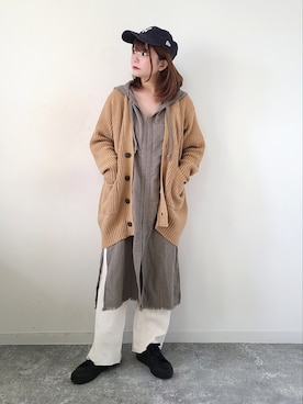 「アーバンリサーチドアーズ」｜「アイテム（その他）」を使った、パン粉さん（レディース・151cm）の秋コーディネート