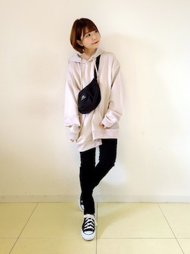 「アイテム（福袋/福箱、ピンク系）」を使った、パン粉さん（レディース・151cm）の秋コーディネート