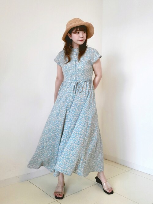 パン粉さんのシャツワンピースを使ったコーディネート Zozotown