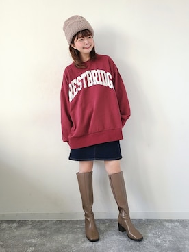 「cbクレストブリッジ」｜「アイテム（その他）」を使った、パン粉さん（レディース・151cm）の秋コーディネート