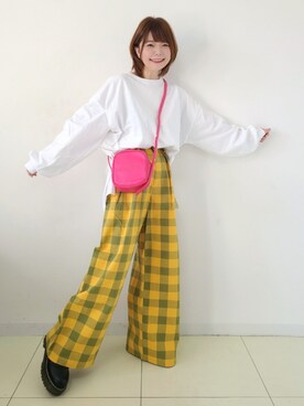 「春カラー」｜「アイテム（ラッピングキット）」を使った、パン粉さん（レディース・151cm）の春コーディネート