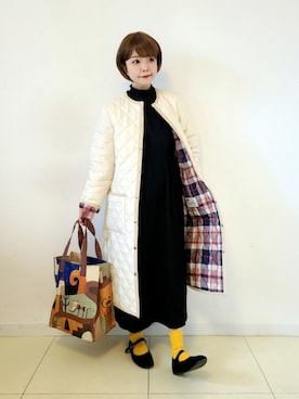 「アイテム（バレエシューズ）」を使った、パン粉さん（レディース・151cm）の秋コーディネート