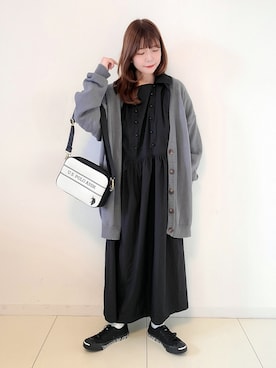 「sakishimatokyo」｜「アイテム（ワンピース/ドレス）」を使った、パン粉さん（レディース・151cm）の秋コーディネート