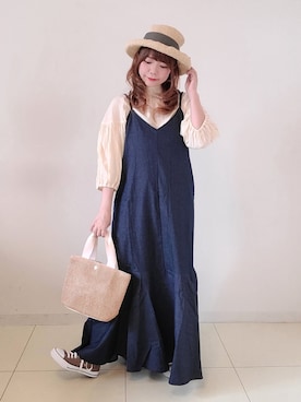 「sakishimatokyo」｜「アイテム（その他）」を使った、パン粉さん（レディース・151cm）の夏コーディネート
