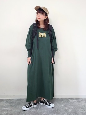 「低身長」｜「アイテム（福袋/福箱）」を使った、パン粉さん（レディース・151cm）の春コーディネート