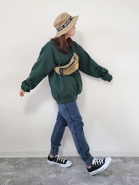 「春服デビュー宣言」｜「アイテム（福袋/福箱）」を使った、パン粉さん（レディース・151cm）の春コーディネート