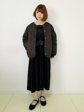 「ITEMS URBANRESEARCH（アイテムズ アーバンリサーチ）のアイテム（その他アウター）」を使った、パン粉さん（レディース・151cm）の冬コーディネート
