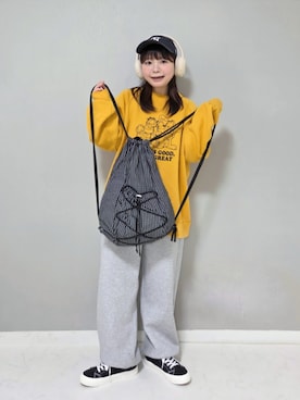 asukaさん（レディース・151cm）の冬コーディネート