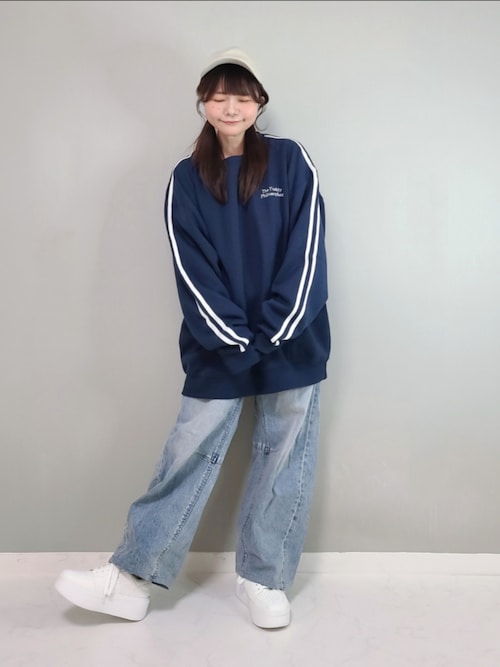 セール】【0】ハートモチーフ刺繍 袖ライン サークルロゴ ラフ