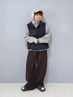 「UNDERSTATEMENTs（アンダーステイトメント）のアイテム」を使った、asukaさん（レディース・151cm）の夏コーディネート