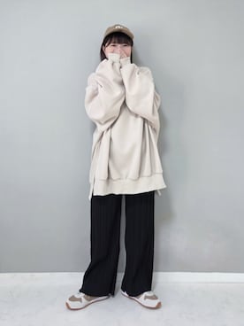 「wee9s（ウィークス）のアイテム」を使った、asukaさん（レディース・151cm）の冬コーディネート