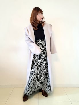 「ROYAL PARTY（ロイヤルパーティー）のアイテム（その他アウター）」を使った、パン粉さん（レディース・151cm）の秋コーディネート