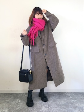 「SVEC（シュベック）のアイテム（シューズ）」を使った、パン粉さん（レディース・151cm）の冬コーディネート