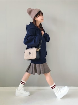 「アイテム（福袋/福箱、その他）」を使った、パン粉さん（レディース・151cm）の秋コーディネート