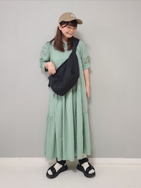 「低身長」｜「アイテム（福袋/福箱）」を使った、パン粉さん（レディース・151cm）の春コーディネート