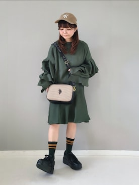 「アイテム（福袋/福箱、その他）」を使った、パン粉さん（レディース・151cm）の秋コーディネート