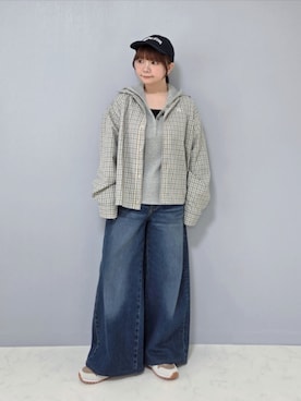「UNDERSTATEMENTs（アンダーステイトメント）のアイテム」を使った、asukaさん（レディース・151cm）の夏コーディネート