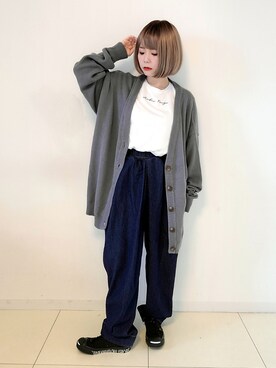 「zucca」｜「アイテム（福袋/福箱）」を使った、パン粉さん（レディース・151cm）の秋コーディネート