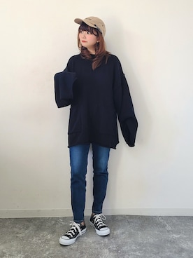 「春服デビュー宣言」｜「アイテム（福袋/福箱）」を使った、パン粉さん（レディース・151cm）の春コーディネート