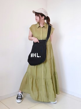 「ネオンカラー」｜「アイテム（福袋/福箱）」を使った、パン粉さん（レディース・151cm）の夏コーディネート