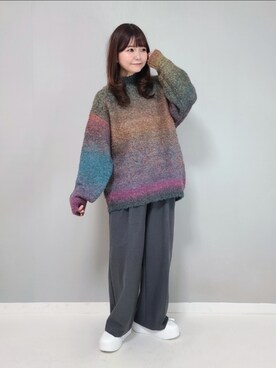 「新星WEARISTAにエントリー」｜「アイテム（福袋/福箱）」を使った、パン粉さん（レディース・151cm）の冬コーディネート